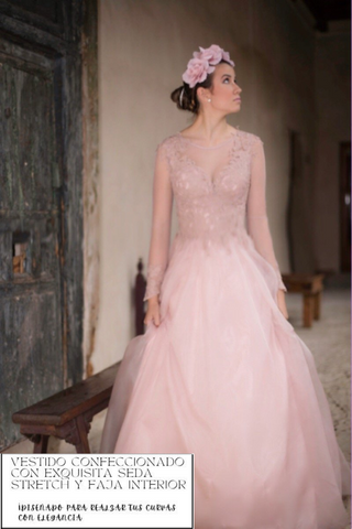Vestido de Novia Rosa